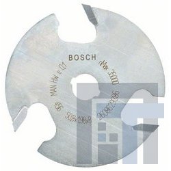 Дисковая пазовая фреза Bosch , с тремя режущими кромками, твердый сплав